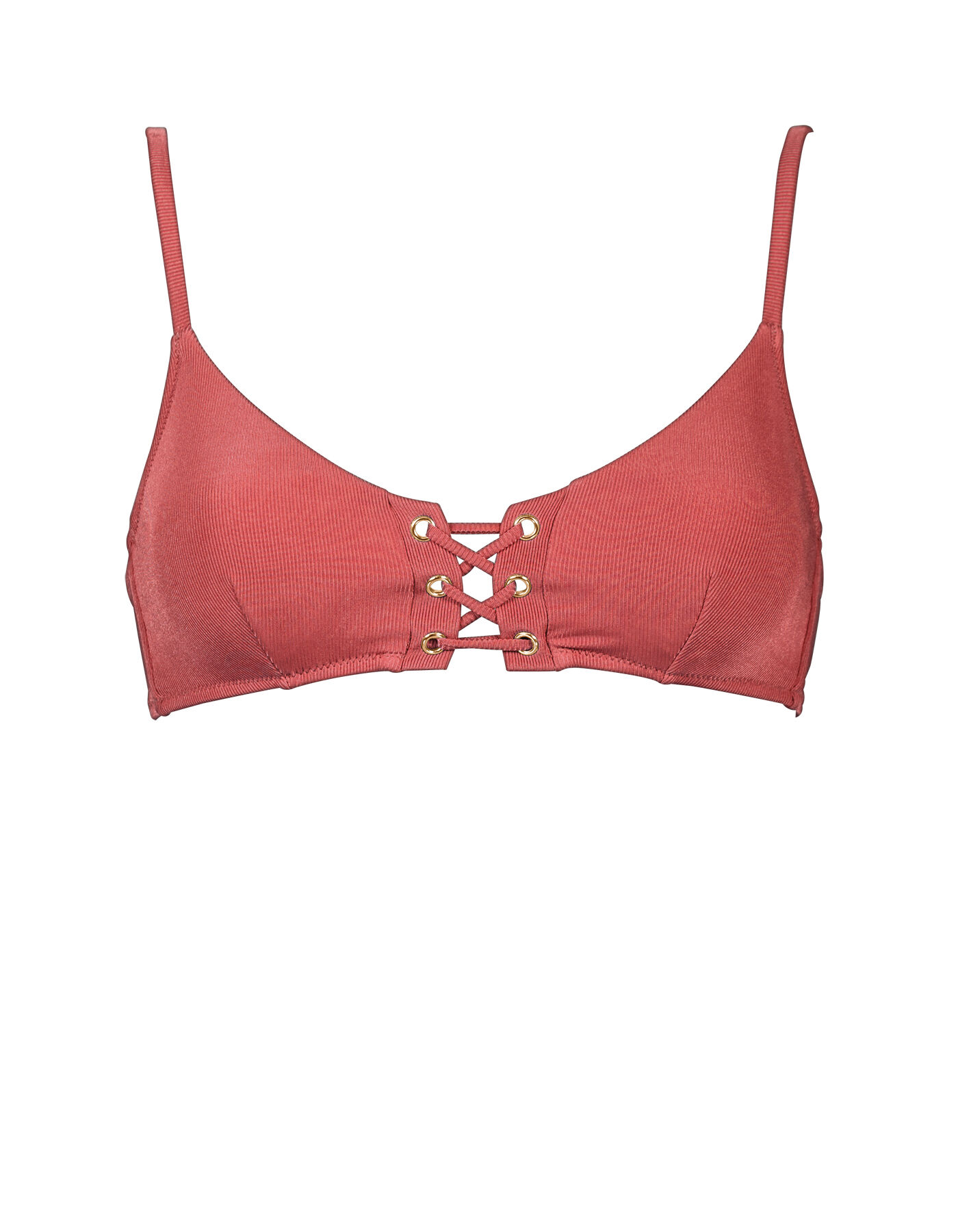 Watercult Summer Solids Bralette Bikini Top Rebel Rose