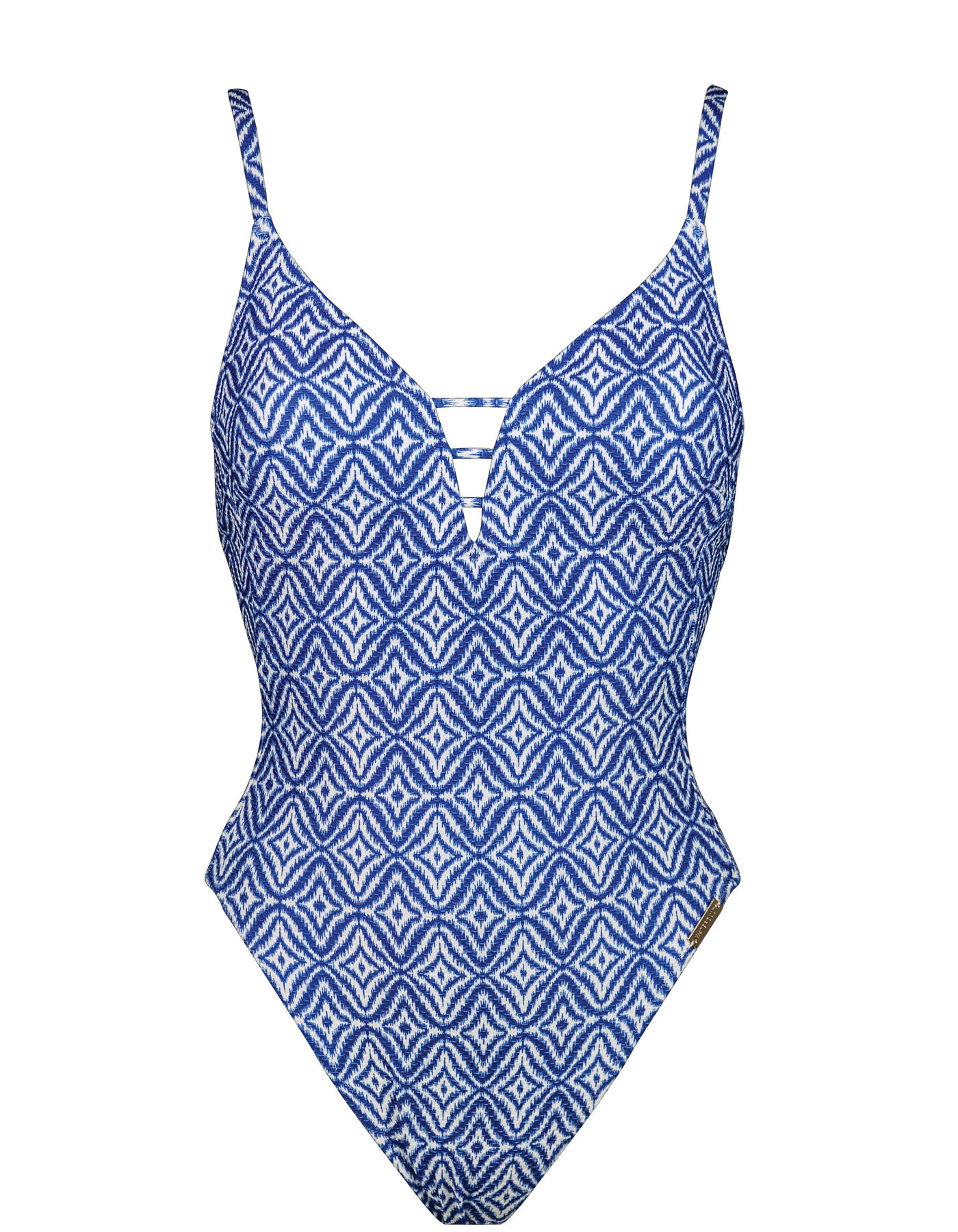 watercult | INDIGO ESCAPE LACED SWIMSUIT - 109 - white-indigo